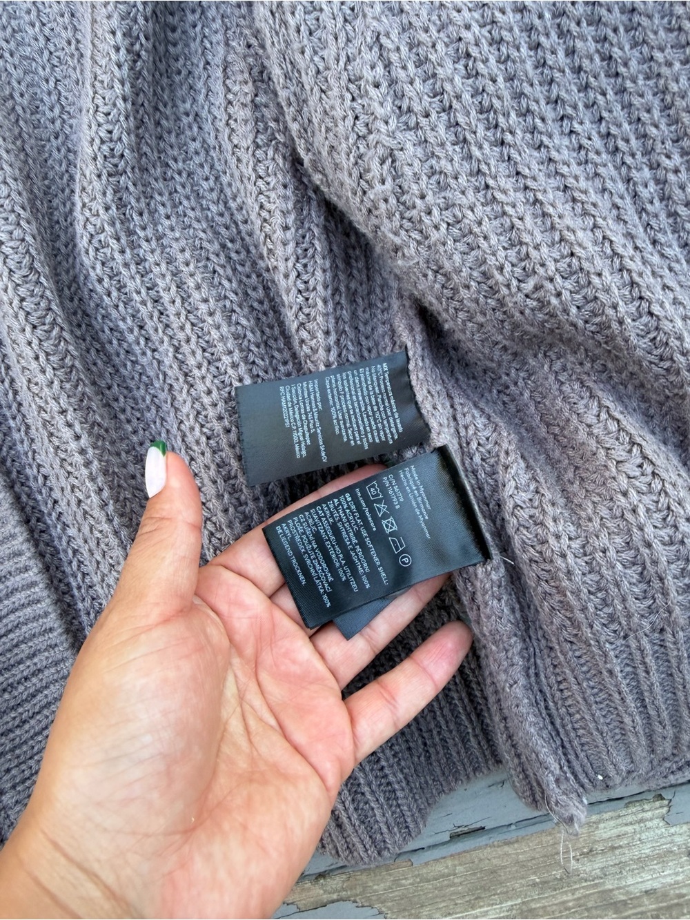 H&M Taupe Ribbed Button-Front Cardigan - Picture 8 of 8